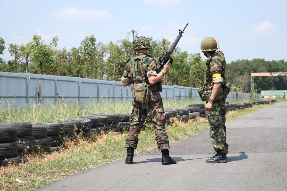 Thai military soldier training army camp uniform