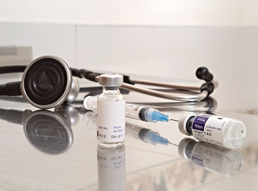 vaccine vial medical syringe healthcare