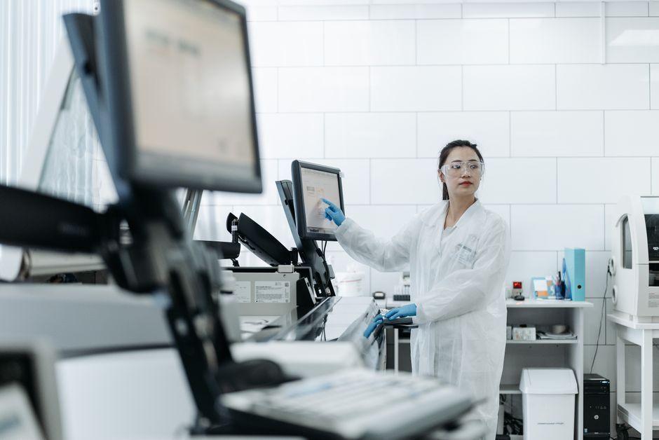 modern medical research facility biotechnology