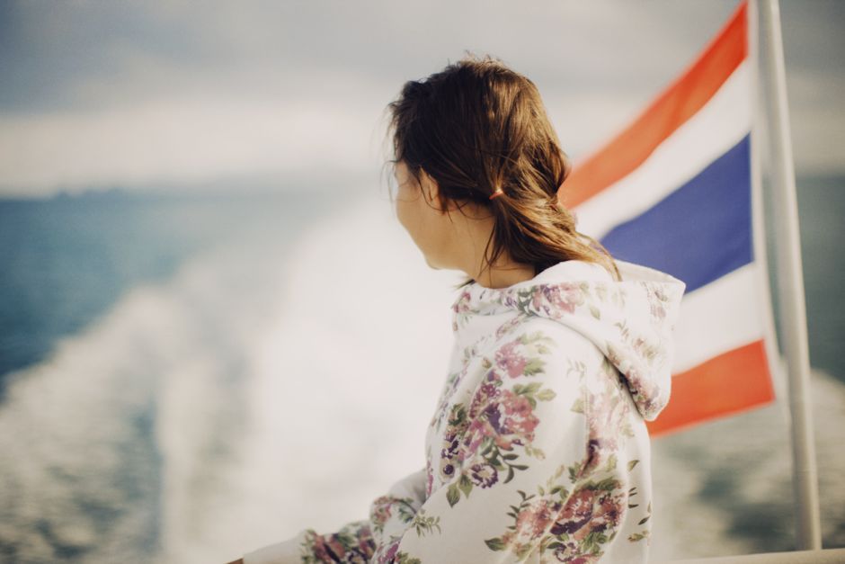Thai actress lifestyle model portrait summer vacation