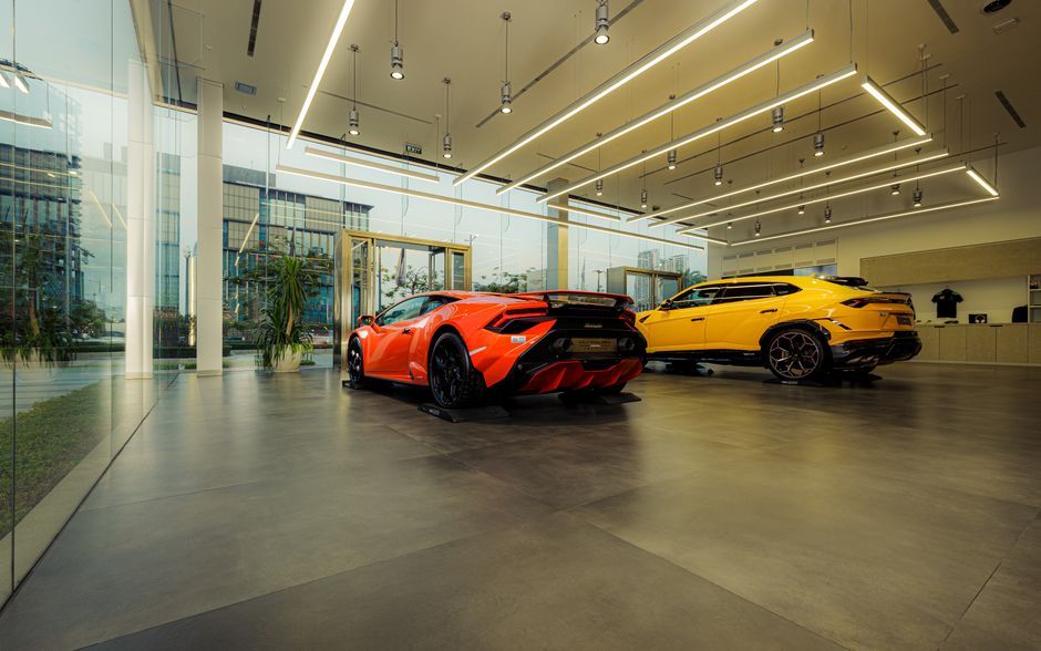 Thailand modern luxury car showroom interior