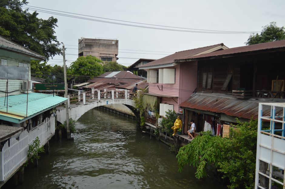 Bangkok Thailand canal high water level