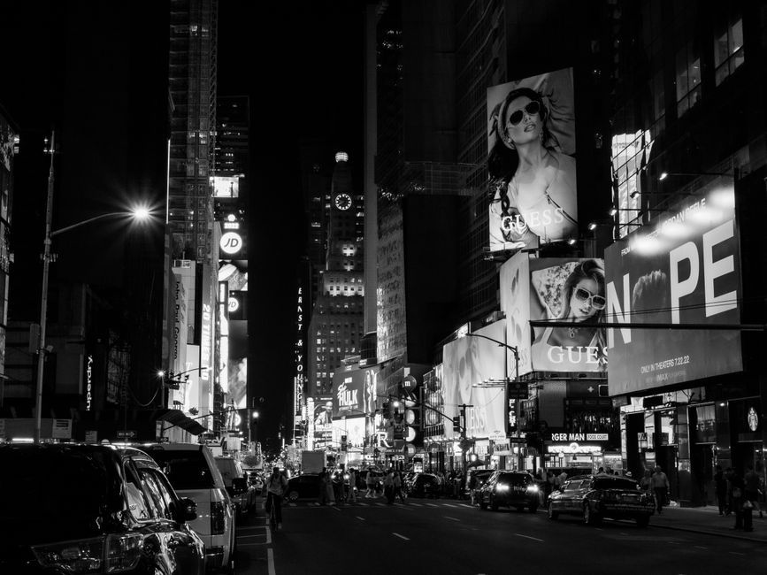 New York City Times Square tourist street
