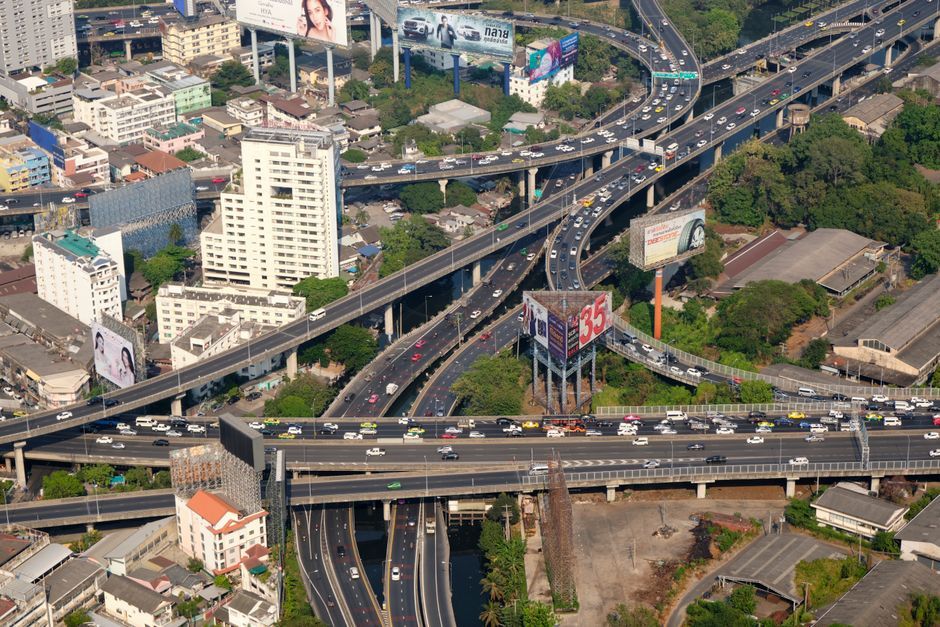 Thailand provincial road bridge