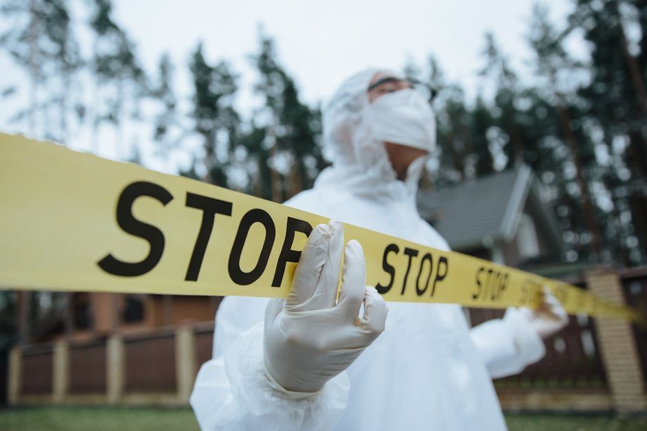 Canada police investigation crime scene tape exterior