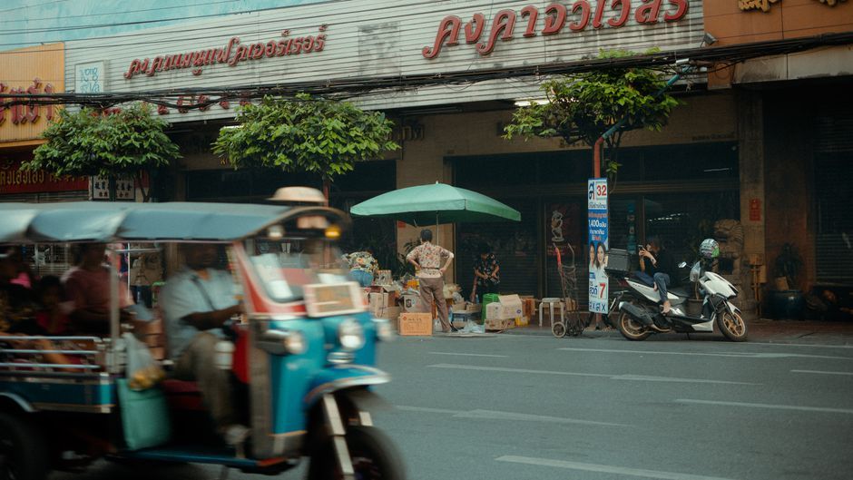 Bangkok street market Khao San Road Thailand