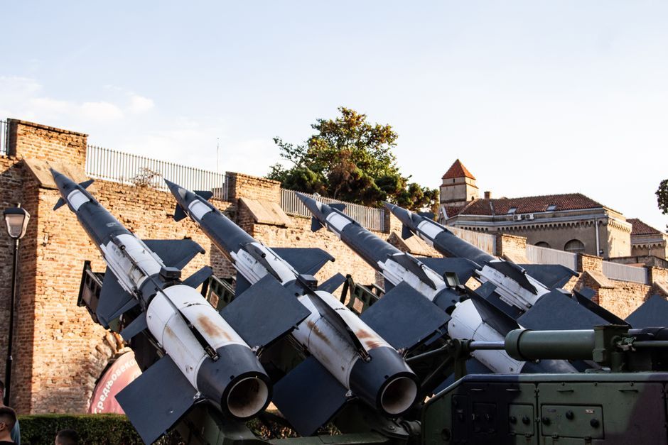 military missile battery equipment outdoor
