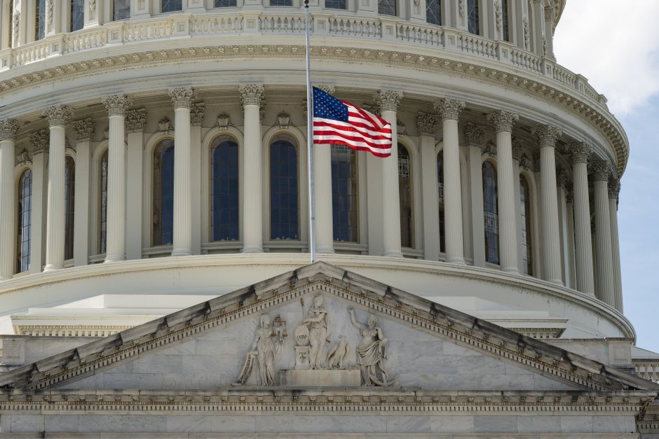 US government building flag Washington DC