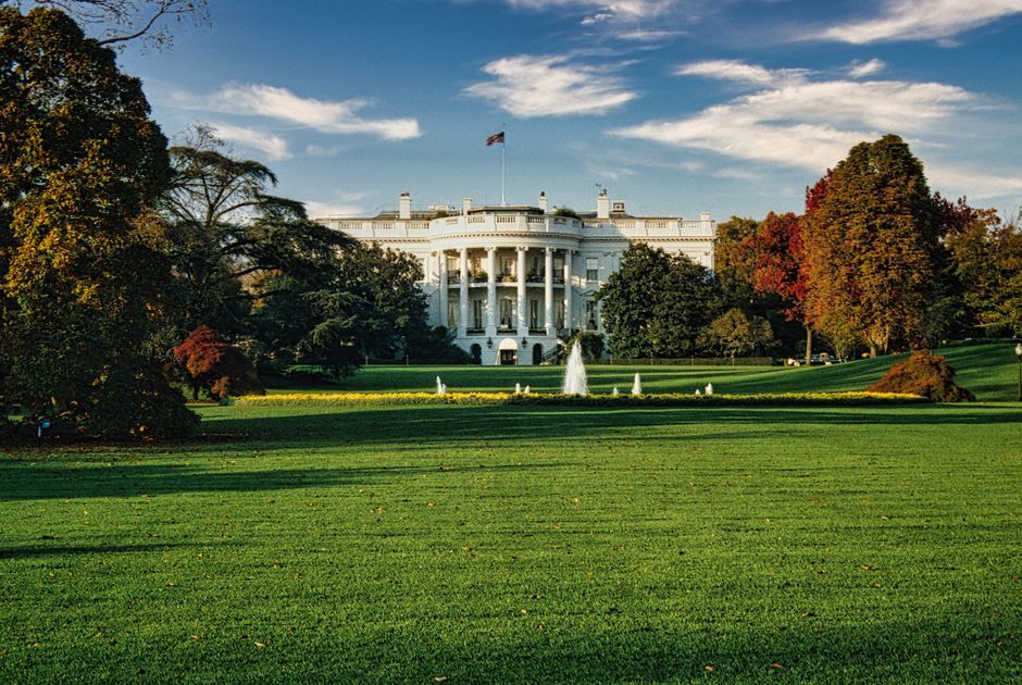 White House Washington DC building exterior daytime
