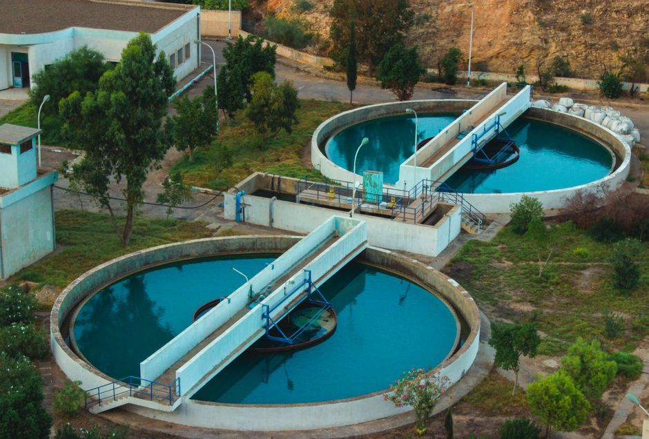 UK water pipeline sewage treatment facility