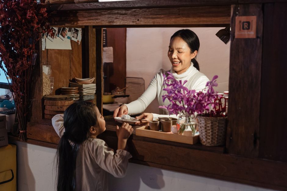 Thailand coffee cup cafe counter small business