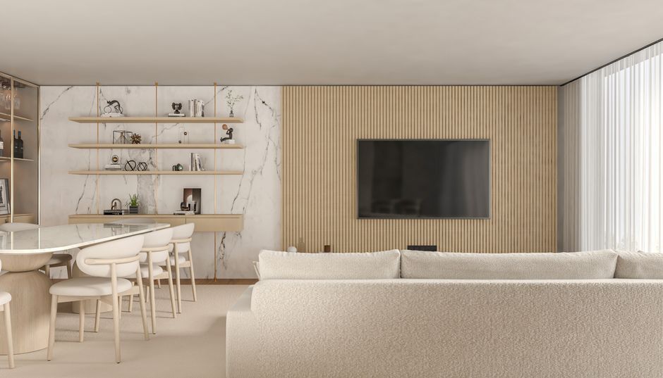 modern minimalist apartment interior room decor