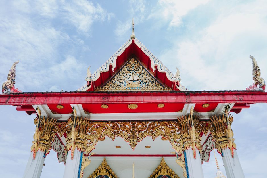 Thai temple sculpture art