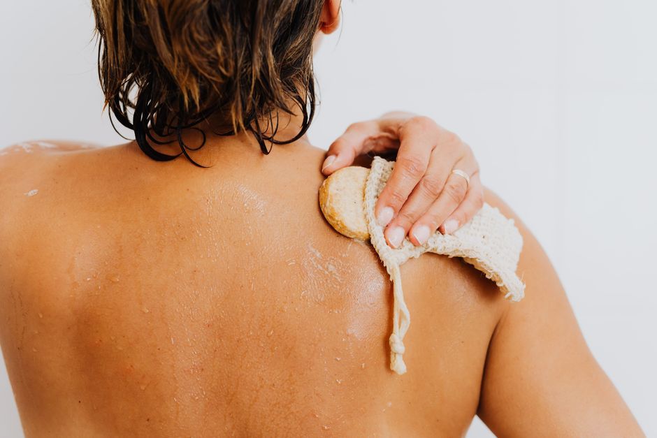 body scrub cosmetic product shower