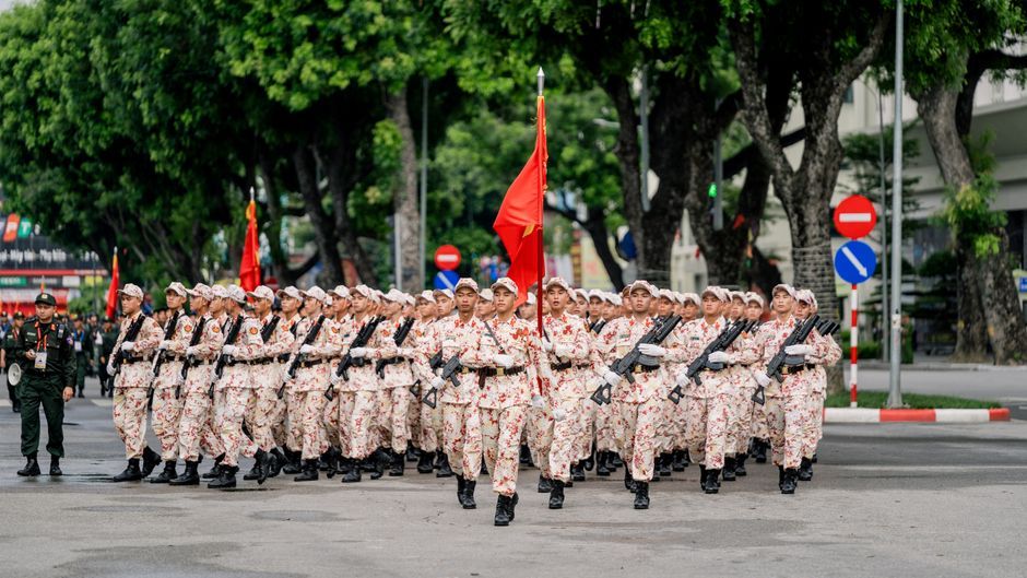 Thailand police uniform training