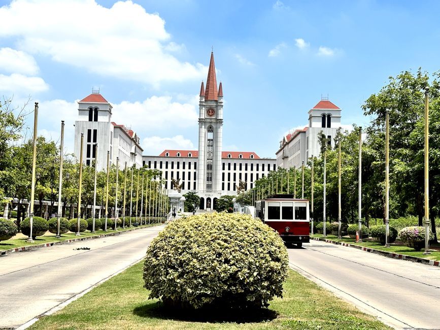 Thailand university campus building exterior