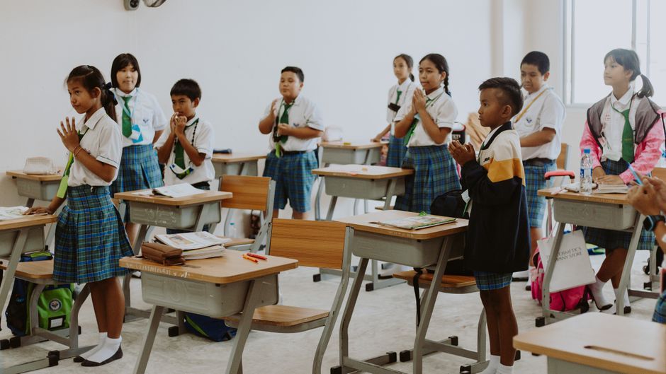 Thailand school campus classroom