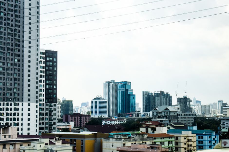 Bangkok government building construction site