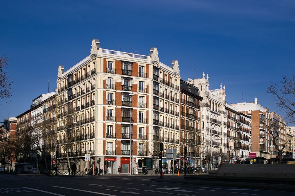 Spain Madrid residential building exterior