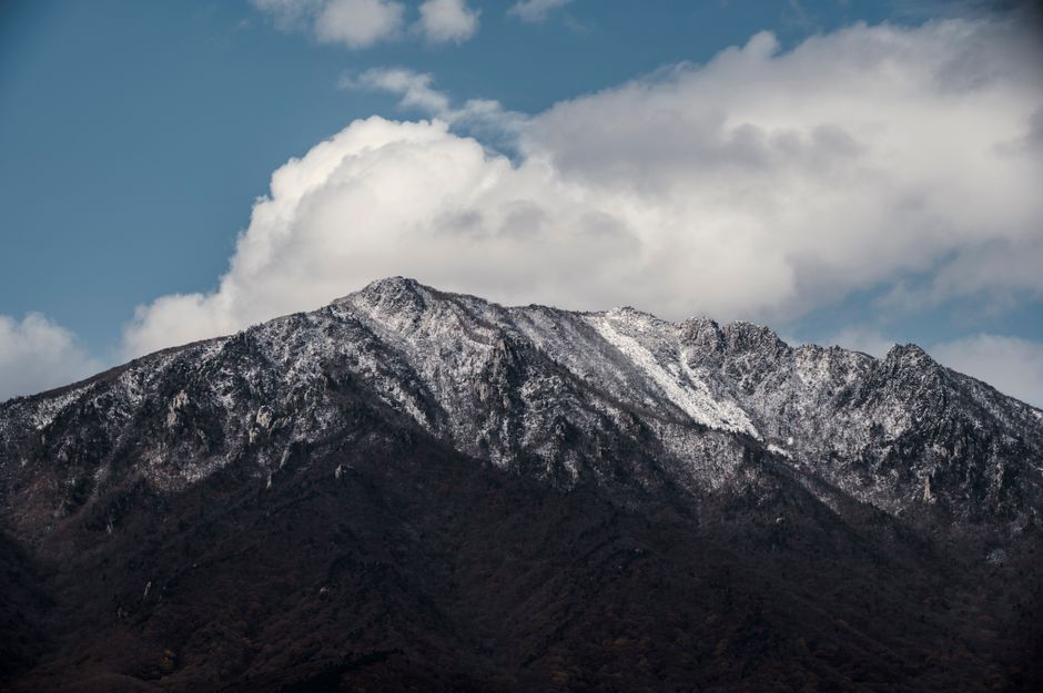 South Korea snowy mountain landscape