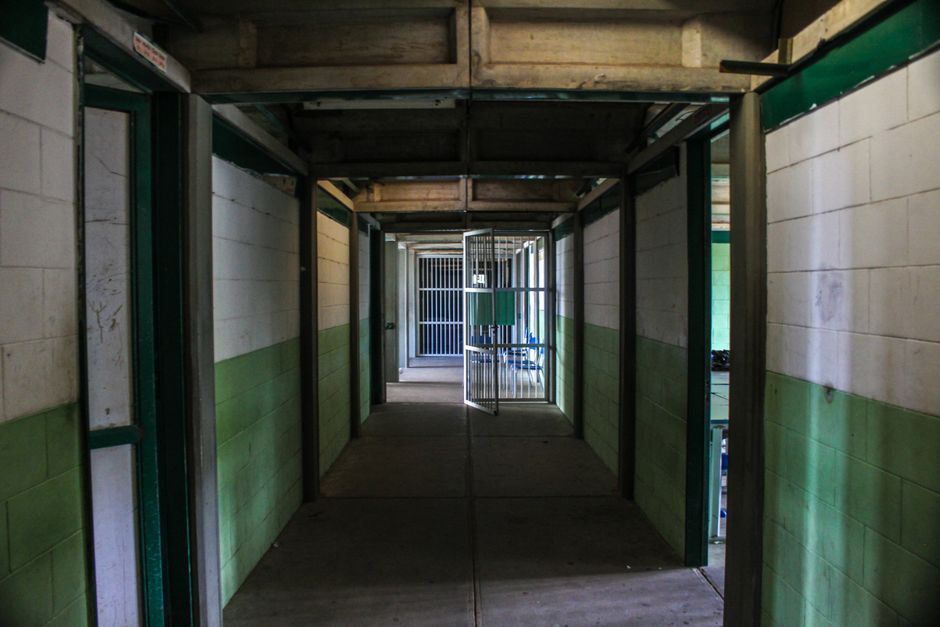 Bangkok government office hallway