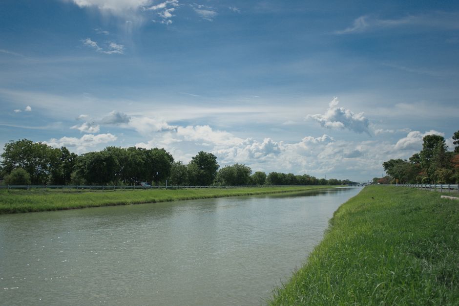 Thailand water management canal pump