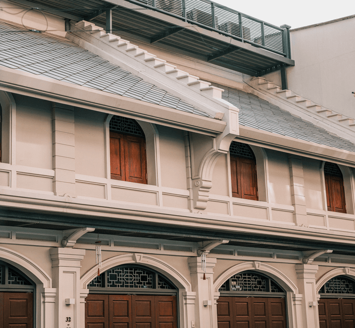 Thailand school building wooden architecture exterior