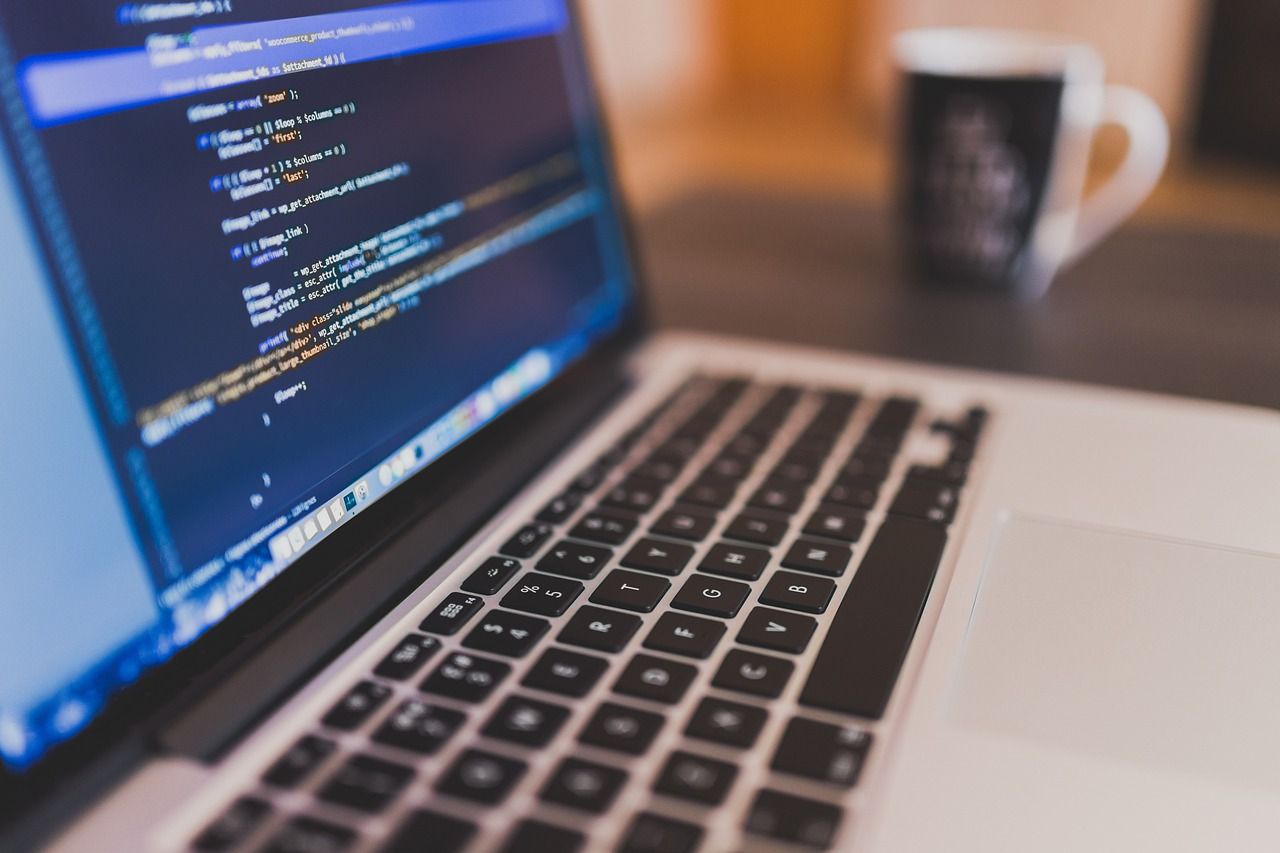 software developer computer screen code workspace