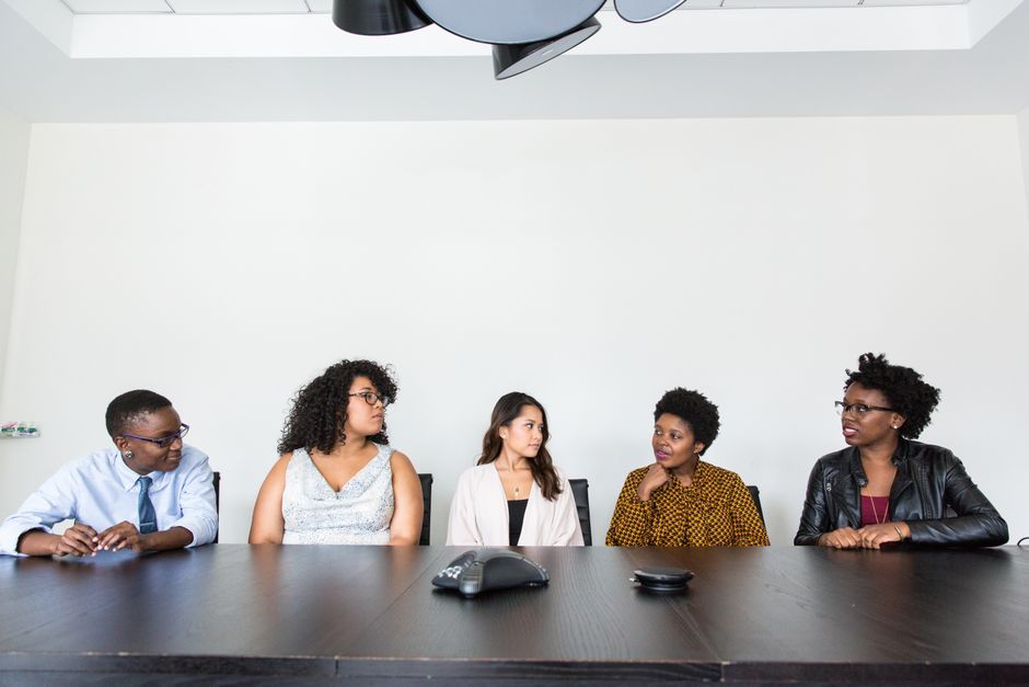 modern office corporate meeting no logo