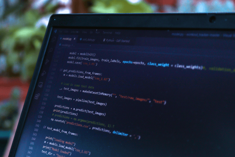 code editor programming python typescript