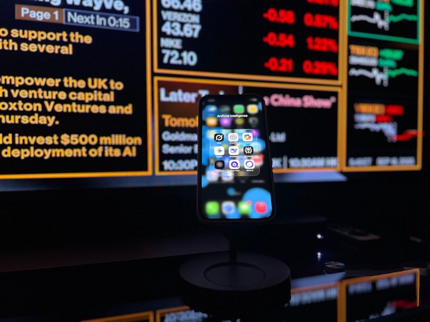 artificial intelligence technology office workspace screen