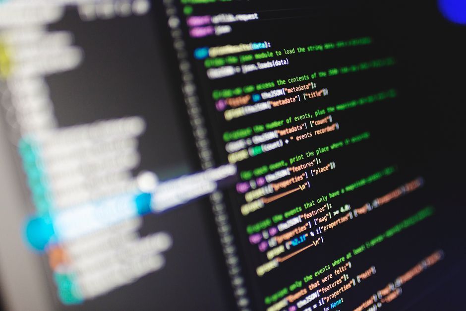 programming code dashboard UI monitor