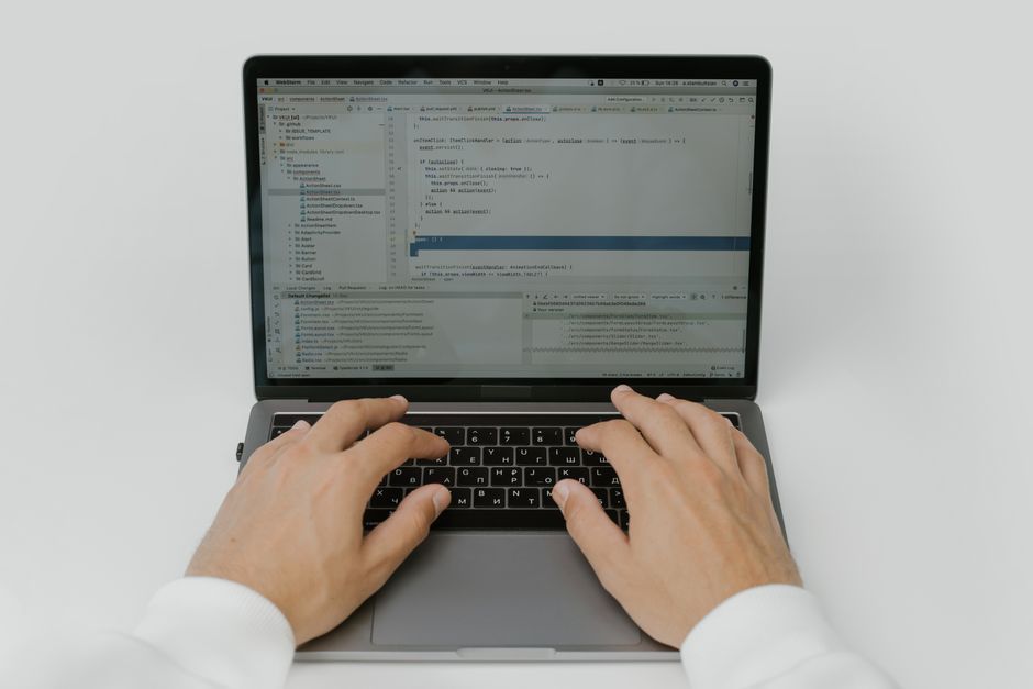 software developer computer screen data architecture