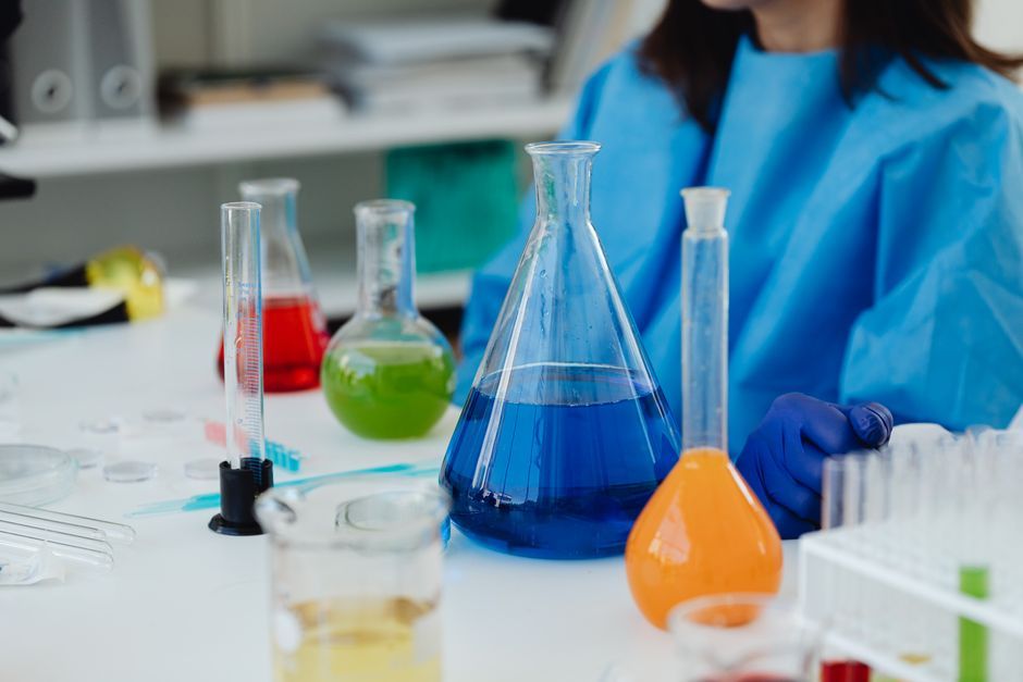 scientific research laboratory desk