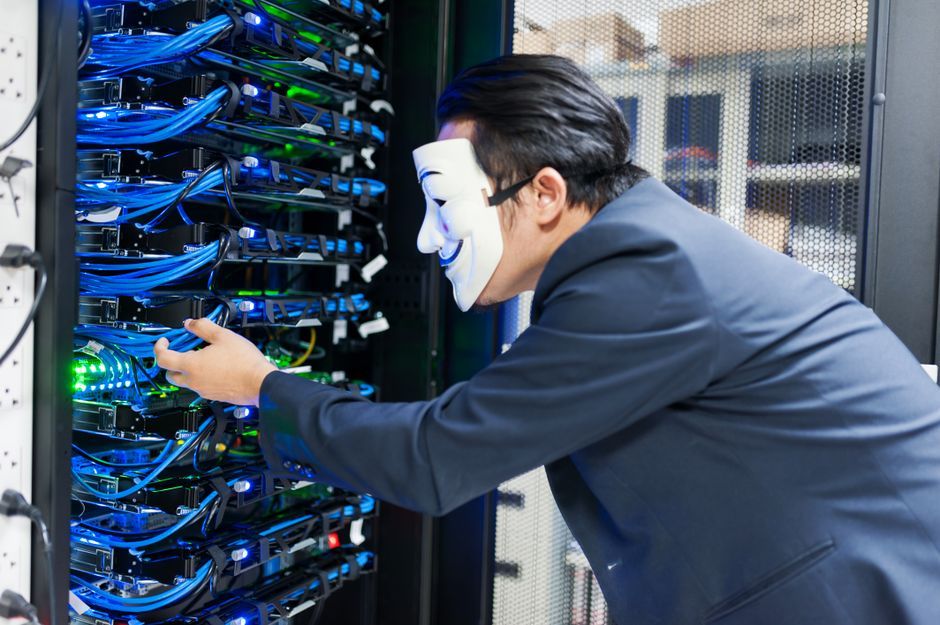 cyber security technology server room no logo