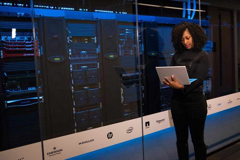 cyber security digital data server room no logo