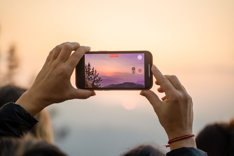 vertical smartphone video streaming mobile app screen
