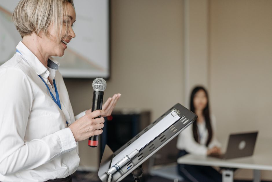 British health conference speaker presentation