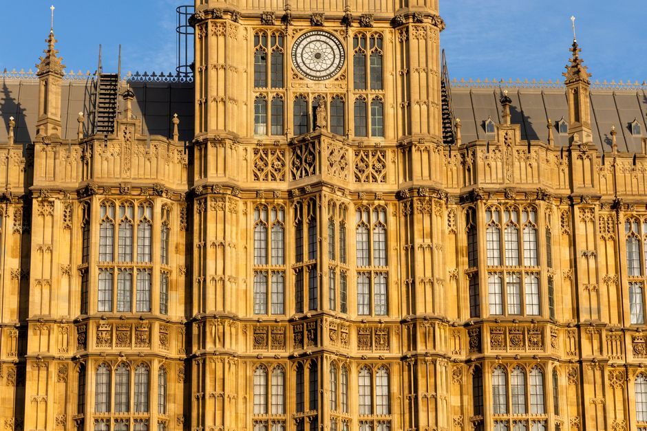British parliament building London exterior
