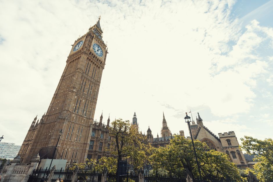 UK parliament building exterior London