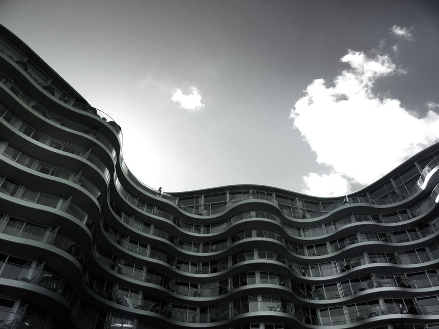 London modern apartment building exterior architecture