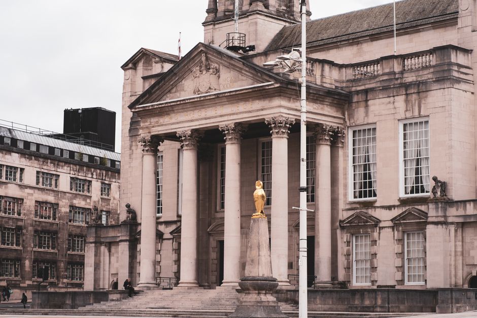 UK town hall building exterior