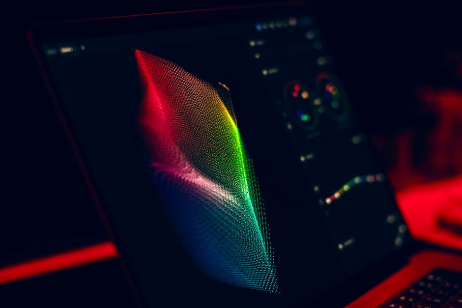scientific data visualization computer screen