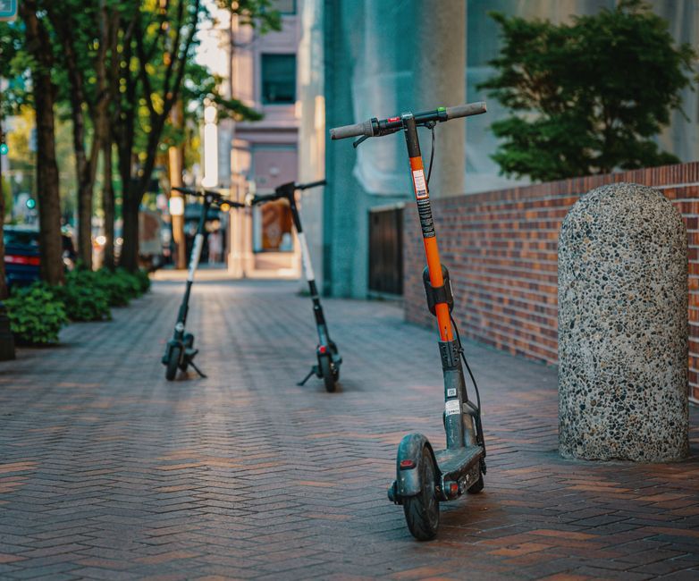modern electric scooter urban mobility vehicle