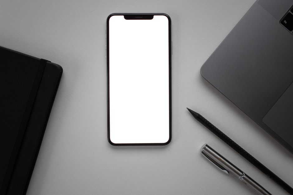 smartphone device mockup workspace