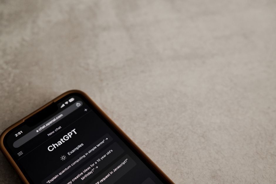 smartphone screen artificial intelligence application interface