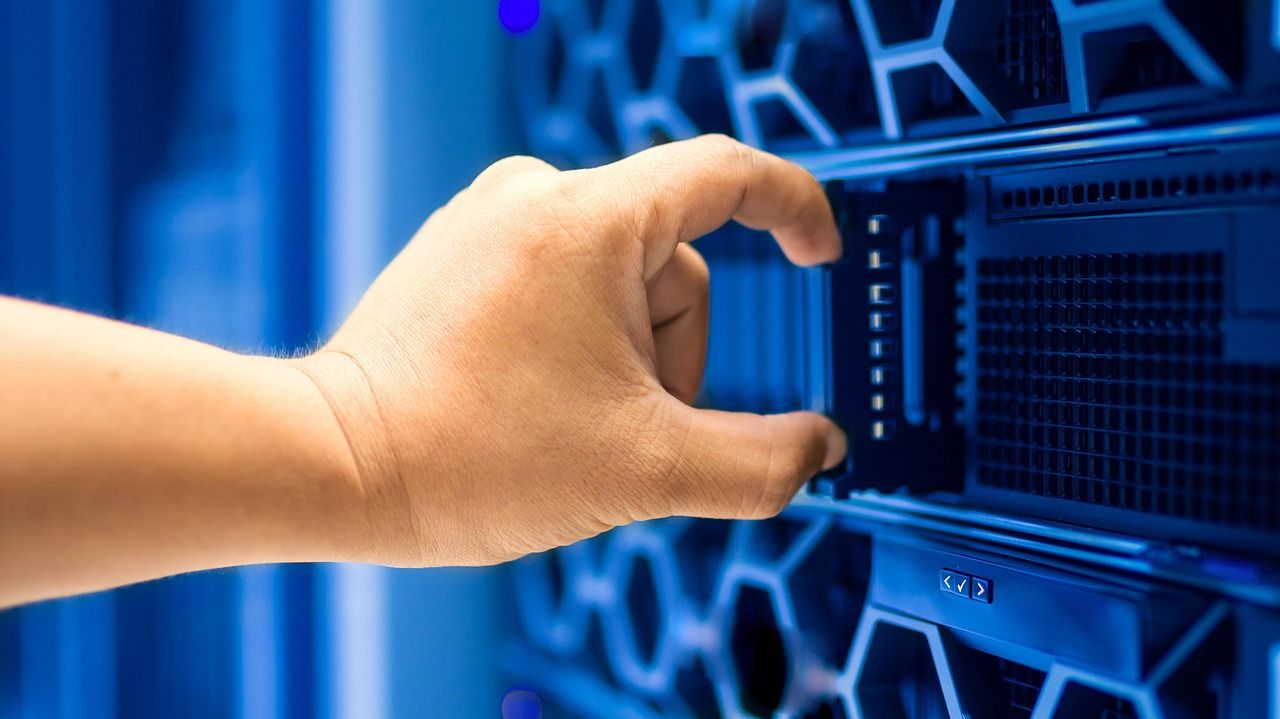 artificial intelligence server room data center racks