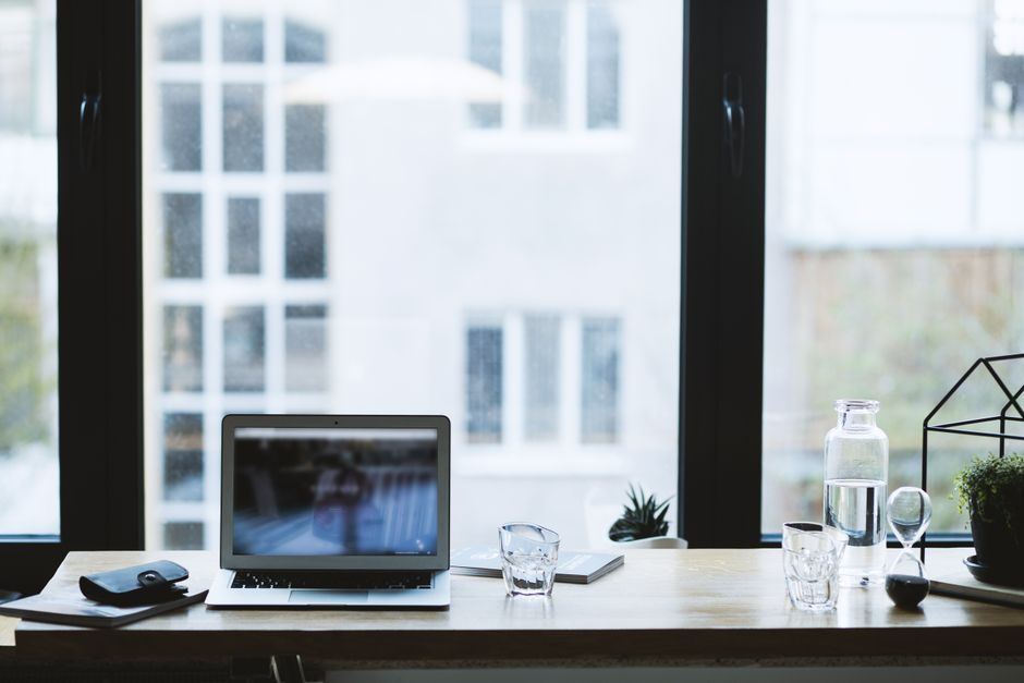 modern technology office workspace desk
