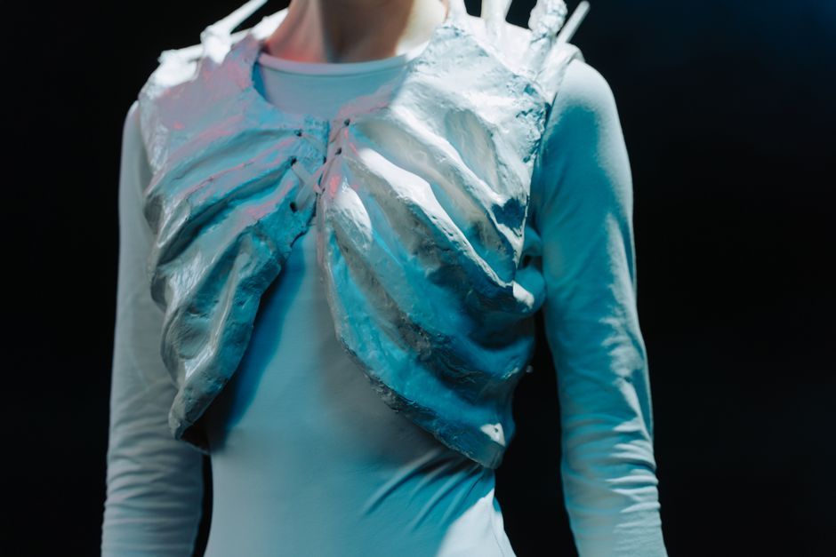 sci-fi movie armor costume design close up no brand logo