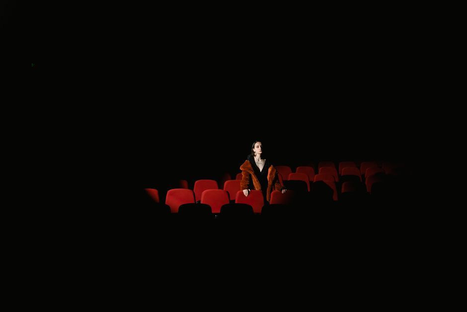 cinema audience movie theater dark